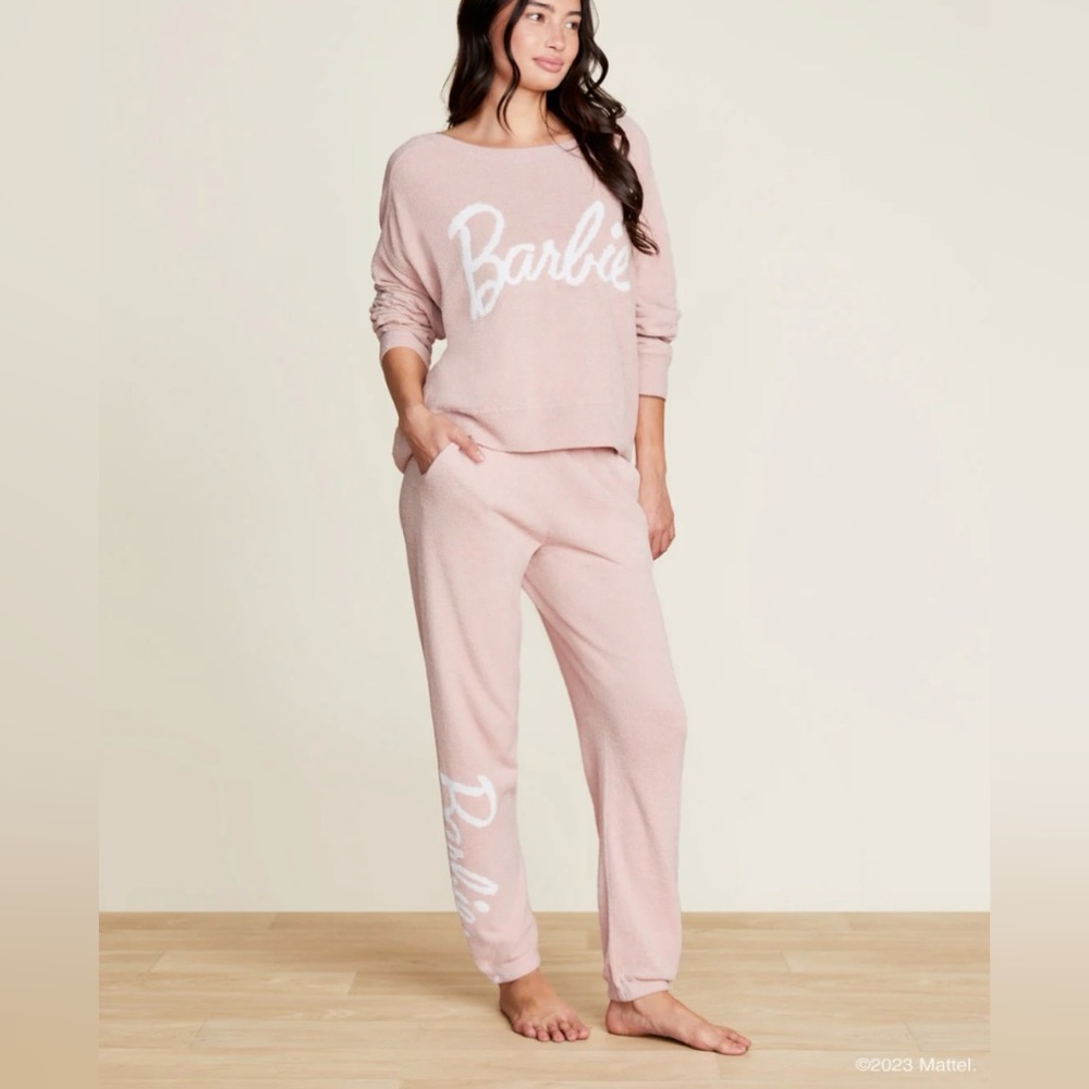 NWT Barefoot Dreams CozyChic UltraLite Barbie joggers - L